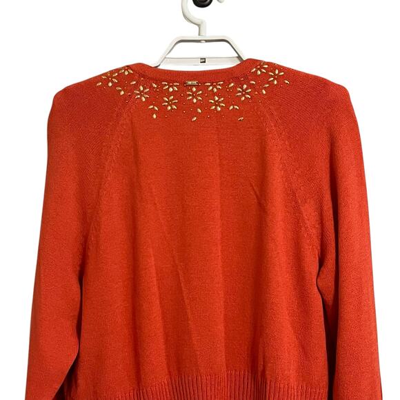 St. John Embellished Wool Cardigan Tank Set - Picture 6 of 13